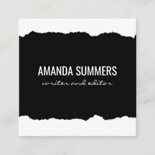 Stof in nood vierkante visitekaartje