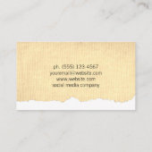 Stof in nood visitekaartje (Achterkant)