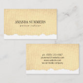 Stof in nood visitekaartje (Voorkant / Achterkant)