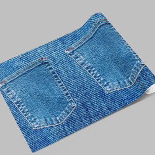 Stof Jeans Zak Rustic Landelijk Westers Cadeaupapier