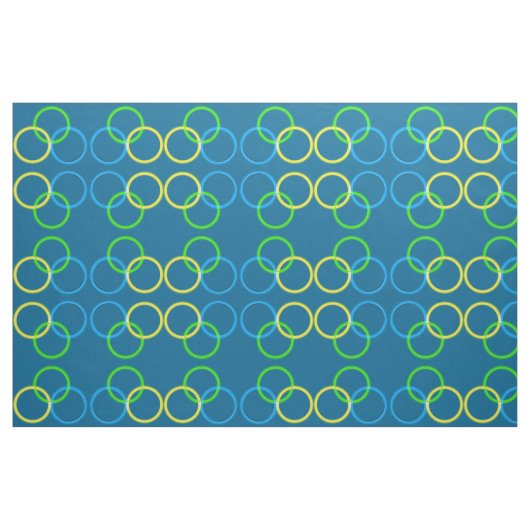 Stof - koppelingscirkels (Fat Quarter)