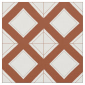 Stof - Lattice Diamonds in Brown (Close Up)