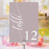 Stof Lavender Moderne Kalligrafie Bruiloft Kaart