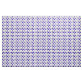 Stof met blauwe en paarse zeemstaart (Yard (91,4 cm))