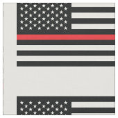 Stof met dunne rode lijn door de werf (Close Up)