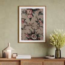 stof met floral design ontkoppelingsweefsel