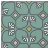 Stof met  floreel patroon. (Close Up)