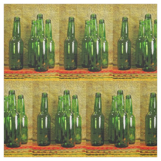 Stof met groene bier (Swatch)