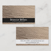 Stof met lijnschroefdraad 2 visitekaartje (Voorkant / Achterkant)