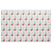 Stof met opdruk eigen monogram rode klaprozen per  (Yard (91,4 cm))