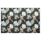 Stof met safari dieren voor kinderen (Fat Quarter)