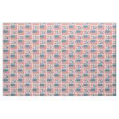 Stof met vintage Amerikaanse vlag. Patriottisch 17 (Fat Quarter)