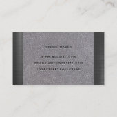 Stof | Metaal Visitekaartje (Achterkant)