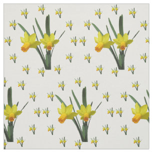 Stof - narcis bloesems