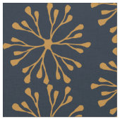 Stof: Navy & Ocher Yellow Stof (Close Up)