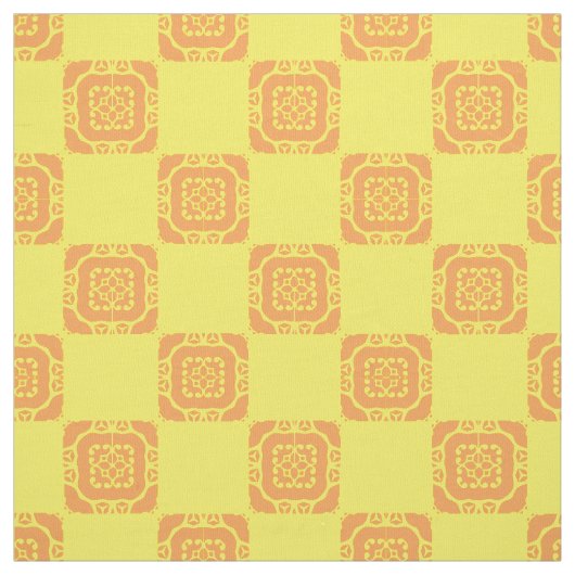 Stof - Oranje tegel (Swatch)