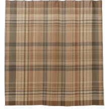 Stof Oranje Terracotta Bruin Farmhouse Plaid