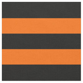 Stof Oranje/zwarte strepen