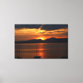 Stof over het Gardameer Canvas Afdruk (Voorkant)