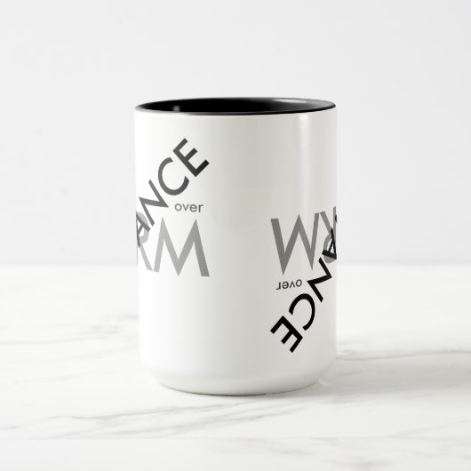 "Stof over vorm" Mok (Midden)