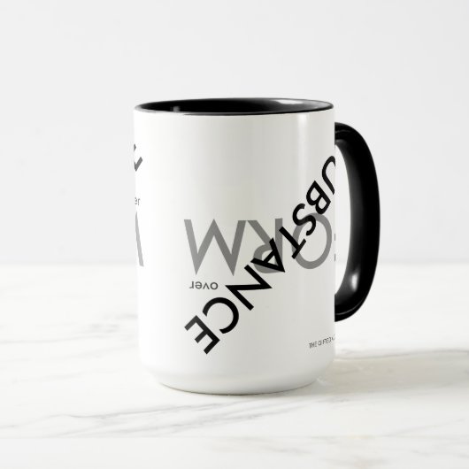 "Stof over vorm" Mok (Voorkant rechts)