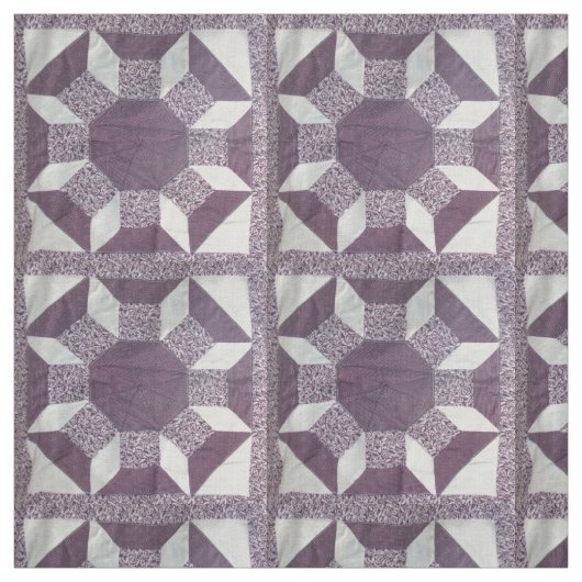 Stof - Paars quilt-patroon (Swatch)