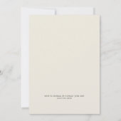 Stof Palmboom | Zand Post Bruiloft Strandfeest Kaart (Achterkant)