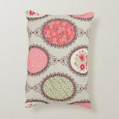 stof: Patchwork naadloos ontwerp. Accent Kussen (Achterkant (Verticaal))