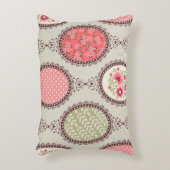 stof: Patchwork naadloos ontwerp. Accent Kussen (Voorkant(Verticaal))