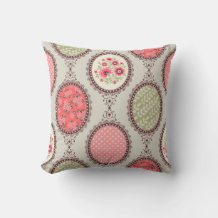 stof: Patchwork naadloos ontwerp. Kussen
