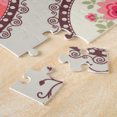 stof: Patchwork naadloos ontwerp. Legpuzzel (Zijkant)