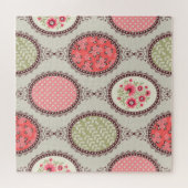 stof: Patchwork naadloos ontwerp. Legpuzzel (Horizontaal)