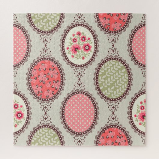 stof: Patchwork naadloos ontwerp. Legpuzzel (Verticaal)