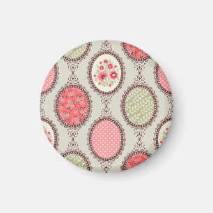 stof: Patchwork naadloos ontwerp. Magneet