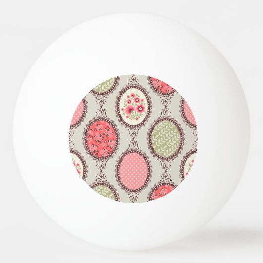 stof: Patchwork naadloos ontwerp. Pingpongbal (Achterkant)