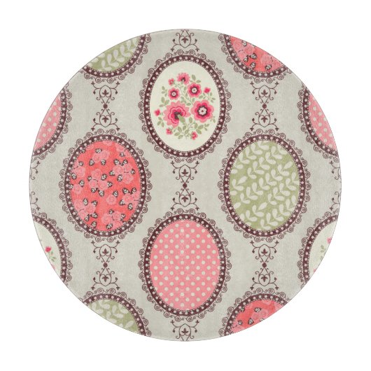 stof: Patchwork naadloos ontwerp. Snijplank (Voorkant)