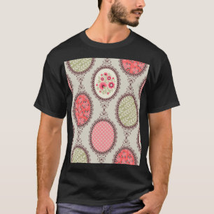 stof: Patchwork naadloos ontwerp. T-shirt