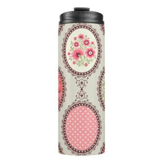 stof: Patchwork naadloos ontwerp. Thermosbeker (Voorkant)