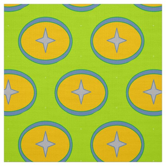 Stof, patroon stercirkel stof (Swatch)