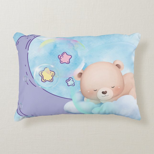 Stof: polyester in penseel accent kussen (Voorkant)