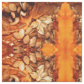 Stof - pompoen ingewanden (Close Up)