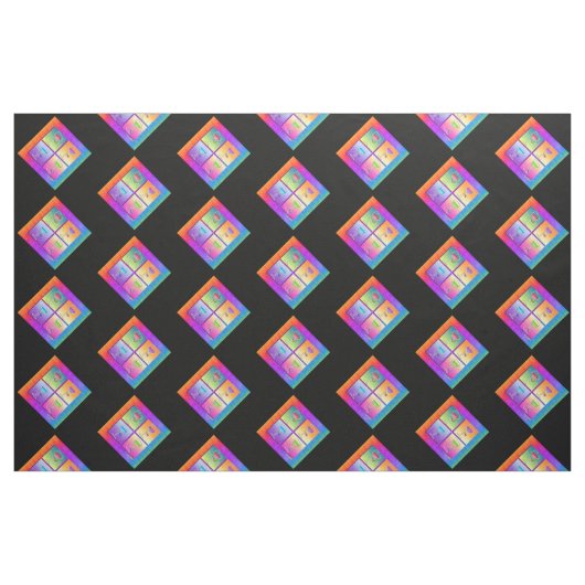 STOF - POP ART WIJN (Fat Quarter)