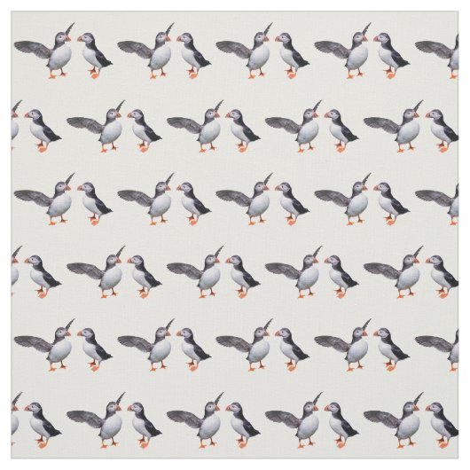 Stof Puffin Pals (Kies uw kleur) (Swatch)
