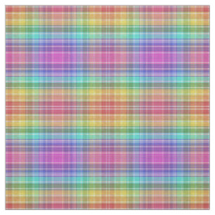 Stof - Regenboog Madras