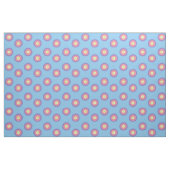 Stof - Regenboogcirkels op blauw (Fat Quarter)