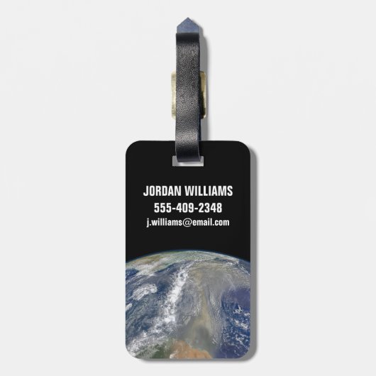 Stof richting Zuid-Amerika Bagagelabel (Achterkant verticaal)