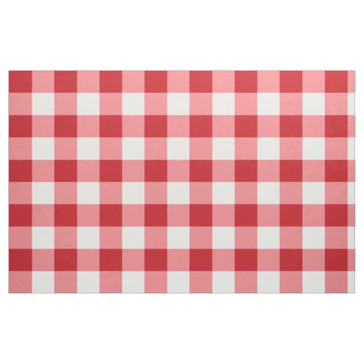 Stof rode en witte buffels (Fat Quarter)