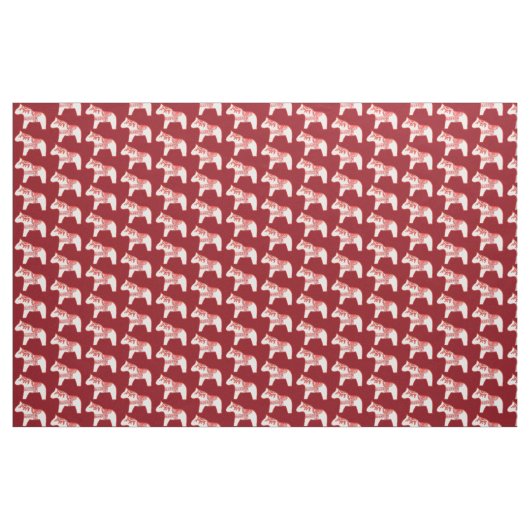 Stof rode en witte dala (Yard (91,4 cm))