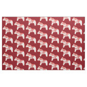 Stof rode en witte dala (Fat Quarter)