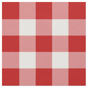 Stof rode en witte gingham